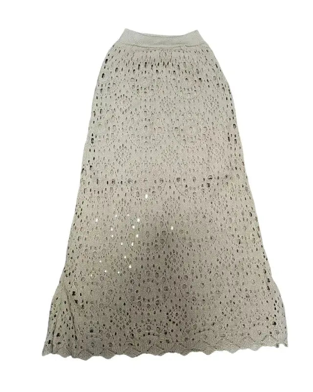Boho Skirt - Light brown / One size