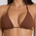 Cannes Triangle Bikini Top – Cocoa | Brazilian Swimwear | Beeluxxe Beeluxxe