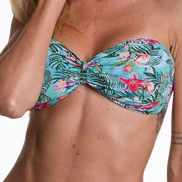 Laguna Twist Bandeau Bikini Top | Brazilian Swimwear | Beeluxxe Beeluxxe