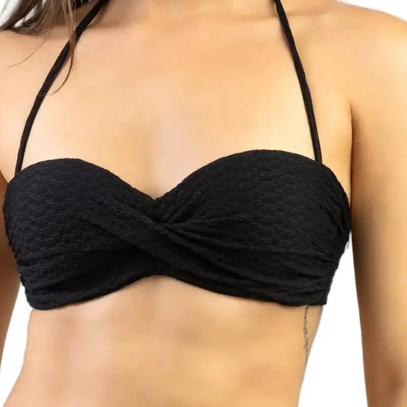 Mare Twist Bandeau Bikini Top | Strapless Brazilian Swimwear | Beeluxxe Beeluxxe