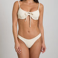 Mila Underwire Bikini Top in Ivory | Brazilian Swimwear | Beeluxxe Beeluxxe
