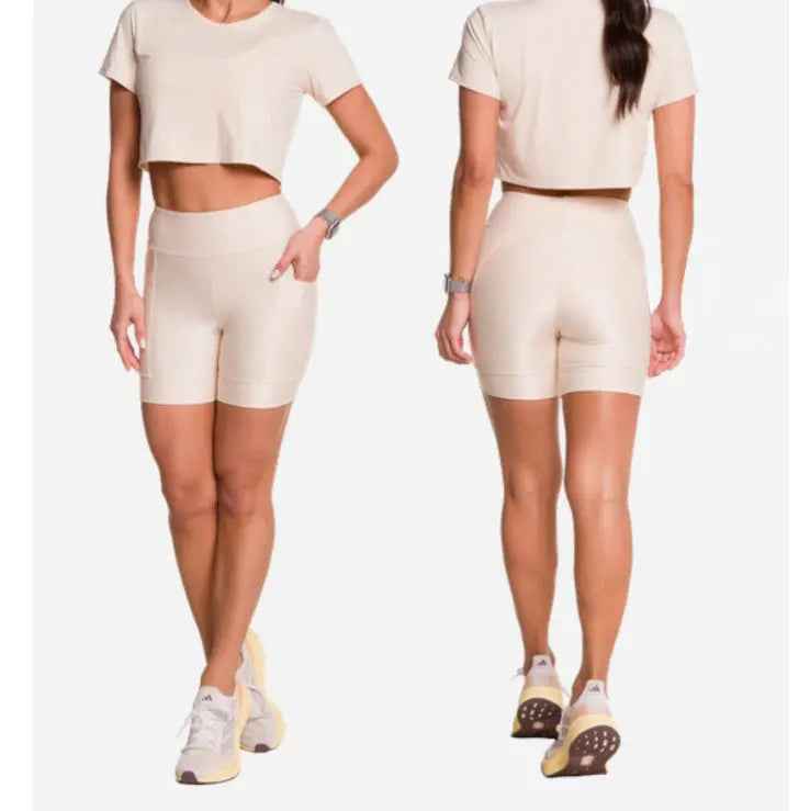 Freedom Éclat Pocket Shorts — Wonder Fabric | Made in Brazil | Beeluxxe x B.Vive Beeluxxe