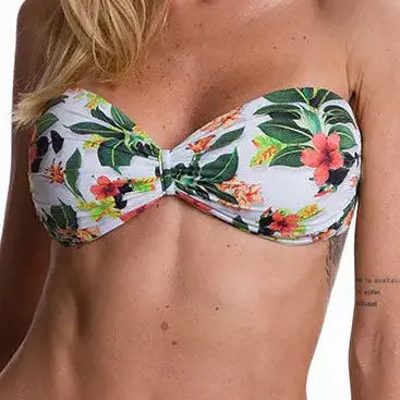 Tropique Twist Bandeau Bikini Top| Brazilian Swimwear | Beeluxxe Beeluxxe
