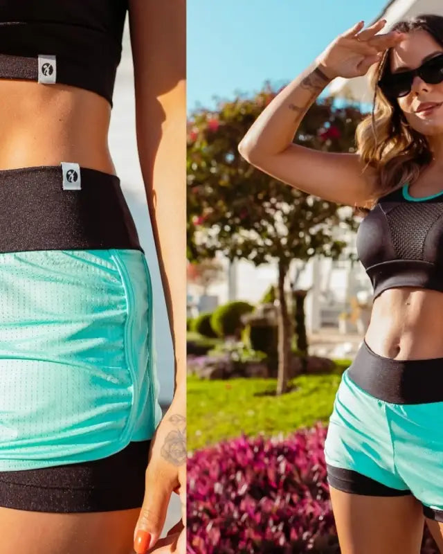 Double shorts - Blue / Large