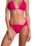 Beeluxxe Celeste Halter Bikini in hot pink, front view