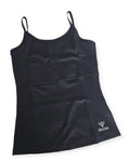 Evolve Flow tank in black, angled front view