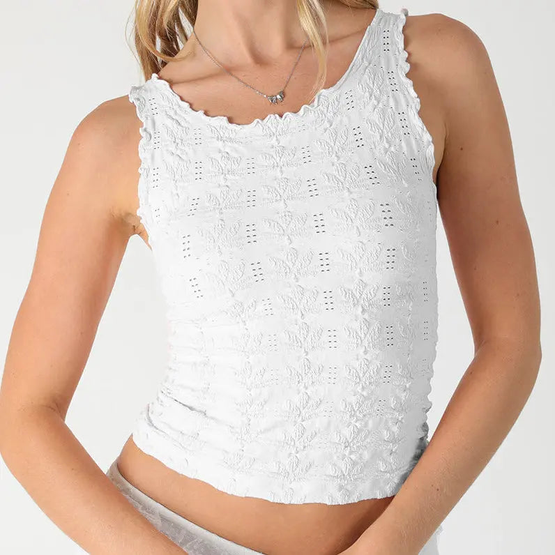 Floral Edge Top Beeluxxe