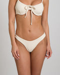 Beeluxxe Mila Underwire Bikini Top in ivory, front view