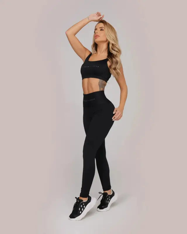 BEELUXXE SCULPTING LEGGINGS AND HIGH-SUPPORT SPORTS BRA SET - activewear