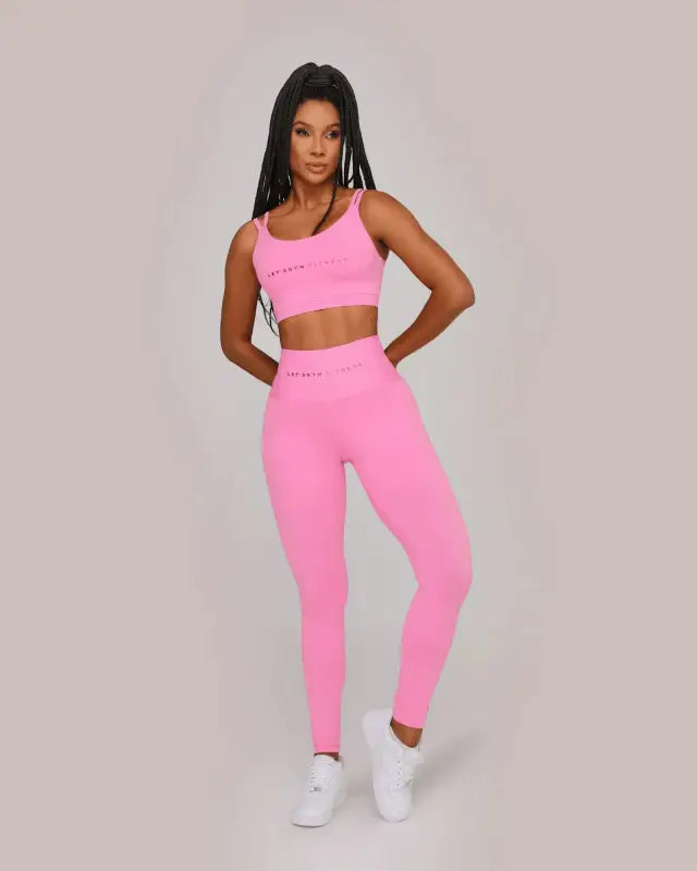 BEELUXXE SCULPTING LEGGINGS AND HIGH-SUPPORT SPORTS BRA SET - activewear