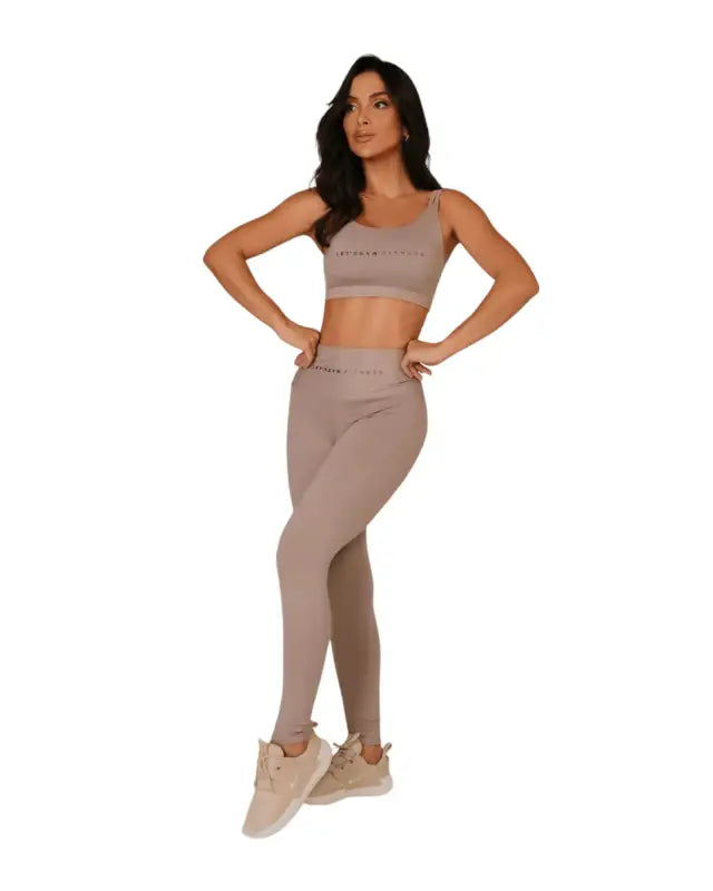 BEELUXXE SCULPTING LEGGINGS AND HIGH-SUPPORT SPORTS BRA SET - activewear
