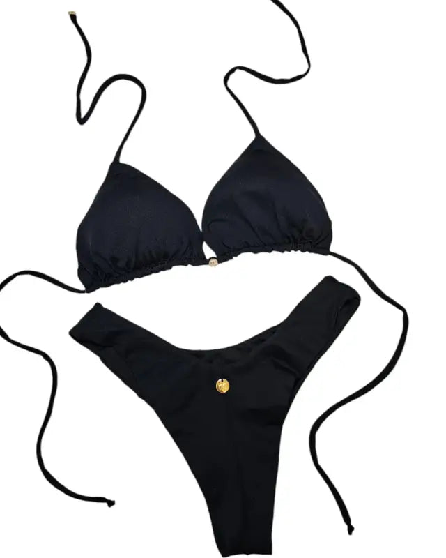 Classic Black 2 piece bikini set - Beeluxxe