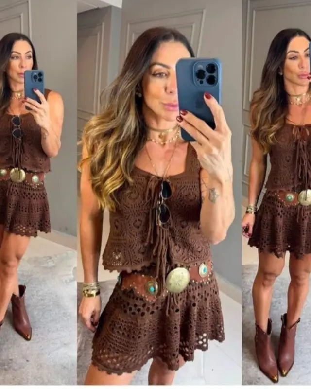 Coachella Vibes Skirt and Top Set
