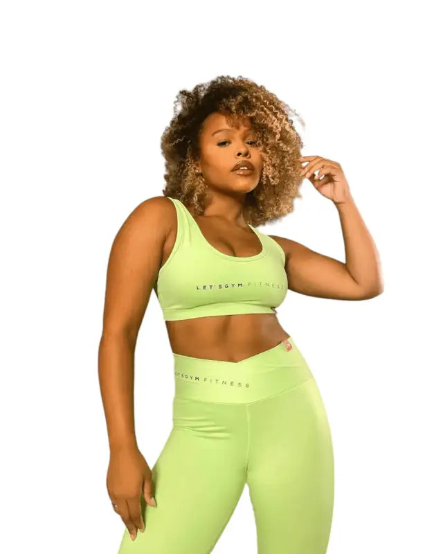 Candy Top and Legging 2-Piece Fitness Set | Stylish Activewear with UV Protection - Beeluxxe