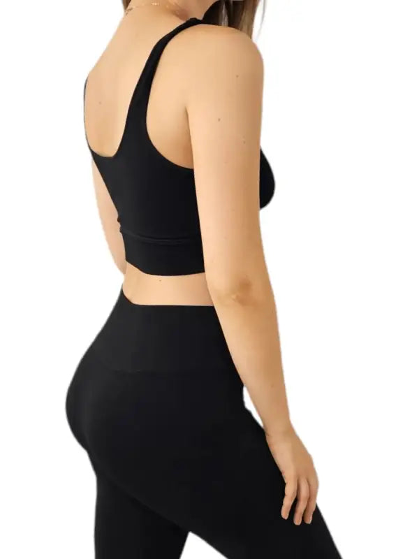 Crossover Waist Ribbed Knit - Beeluxxe