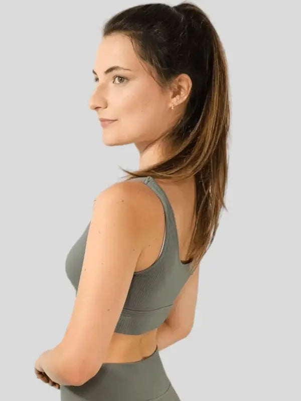 Crossover Waist Ribbed Knit - Beeluxxe