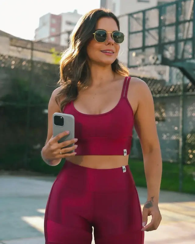 Feel Rib Glow Set for Elegance and Performance in Athletic Wear - activewear