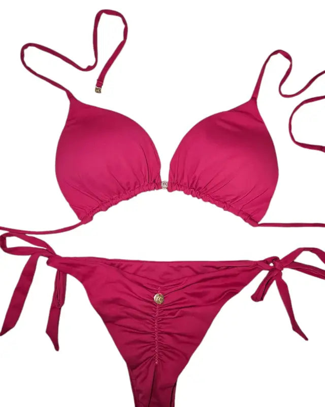 Hot pink 2 piece bikini set - Beeluxxe