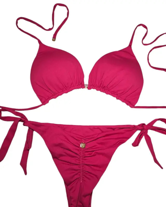 Hot pink 2 piece bikini set - Beeluxxe