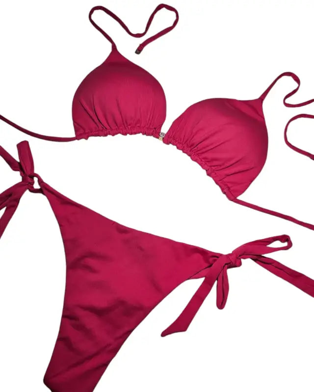Hot pink 2 piece bikini set - Beeluxxe
