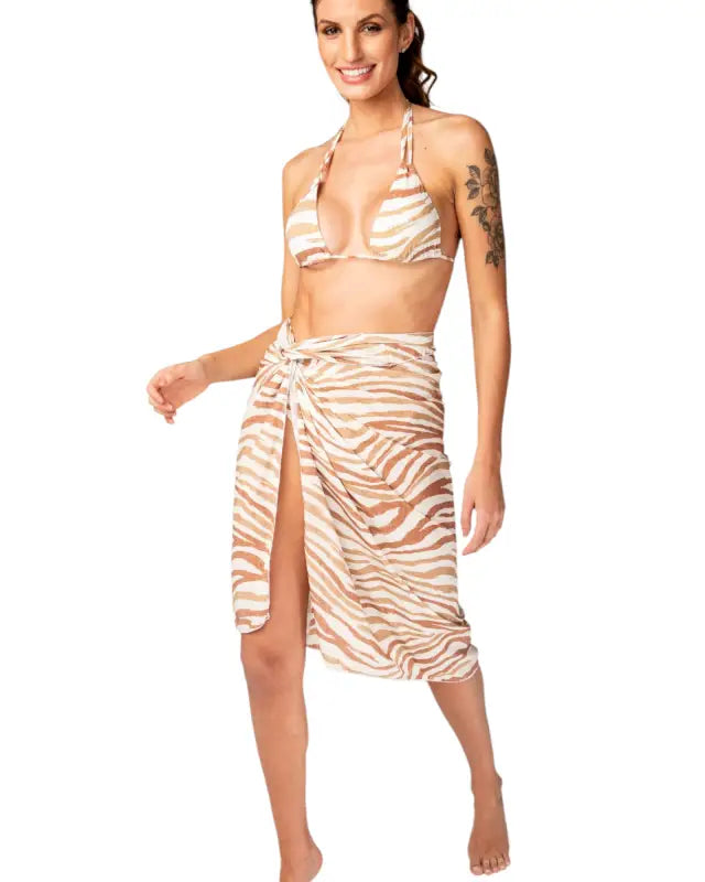 Match bikini wrap it up