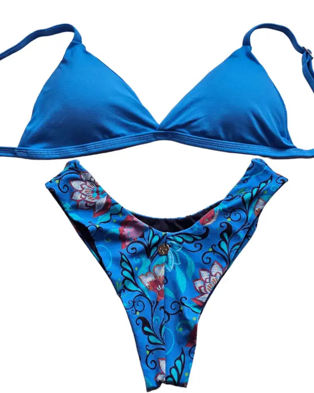 Ocean blue 2 piece bikini set - Beeluxxe