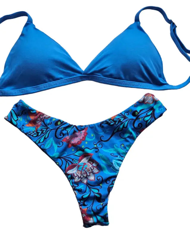 Ocean blue 2 piece bikini set - Beeluxxe