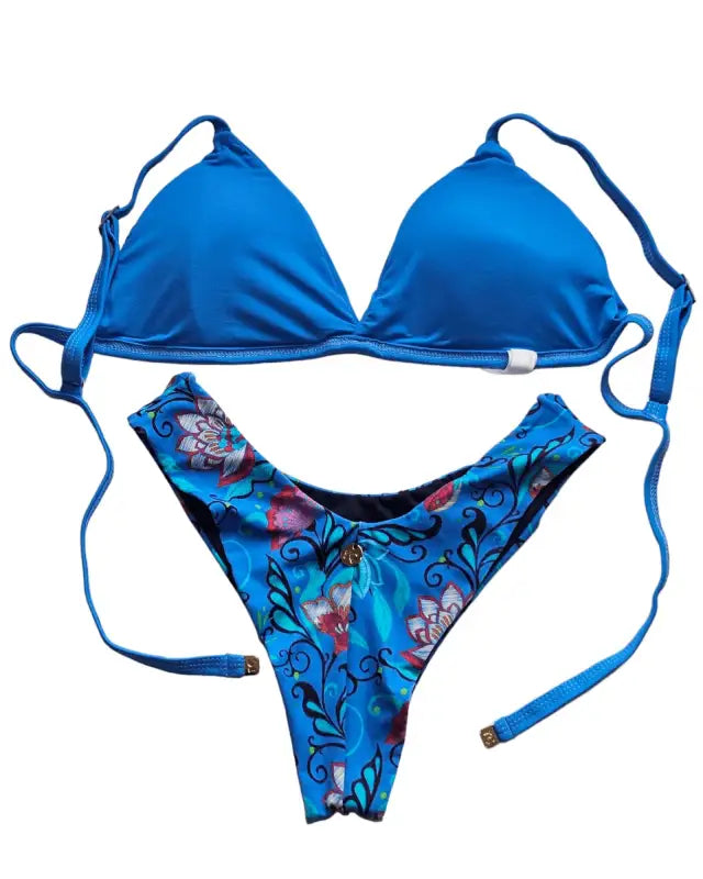 Ocean blue 2 piece bikini set - Beeluxxe
