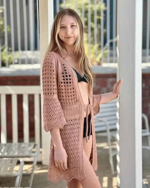 Paradise knit women's cover up - Beeluxxe
