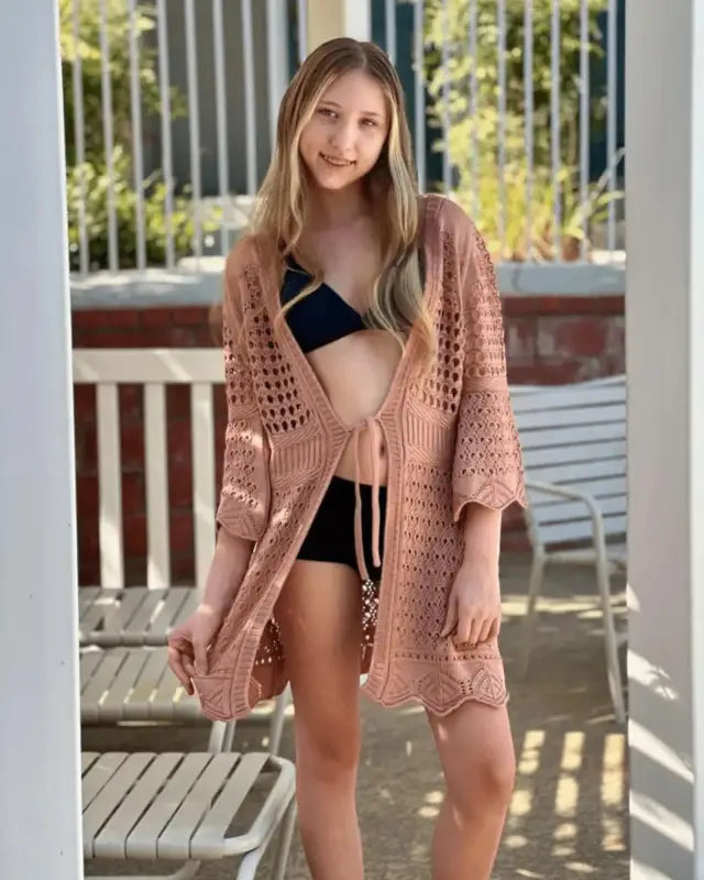 Paradise knit women's cover up - Beeluxxe