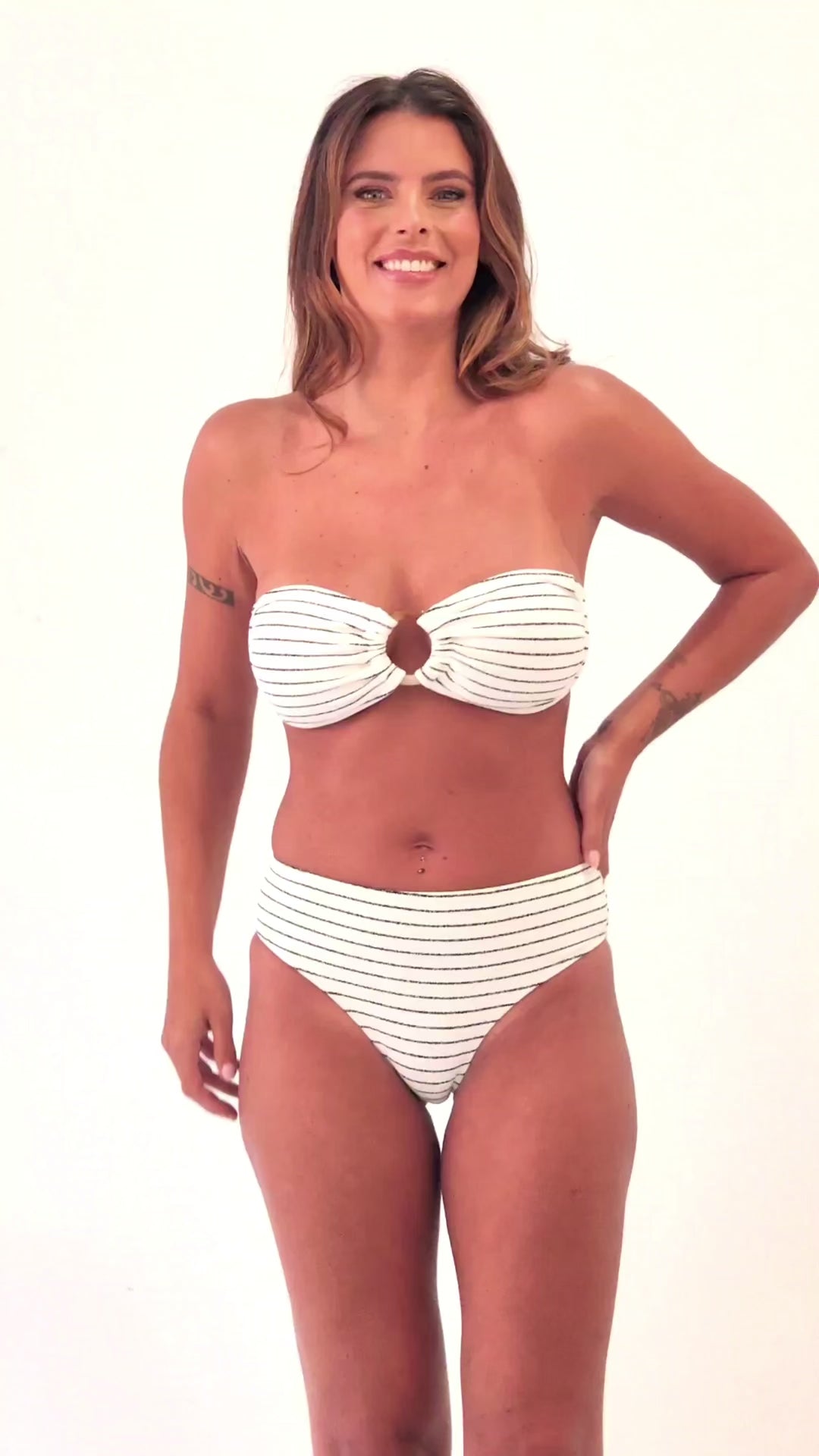 Éclat Sculpt Bandeau Bikini Top | Luxury Strapless Brazilian Swimwear | Beeluxxe
