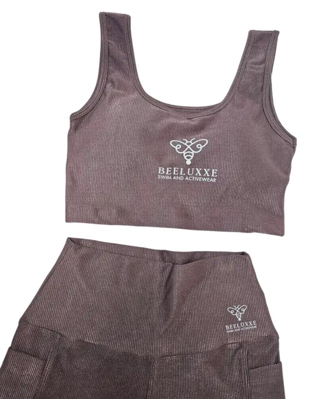 Ribbed Top and Shorts with pocket