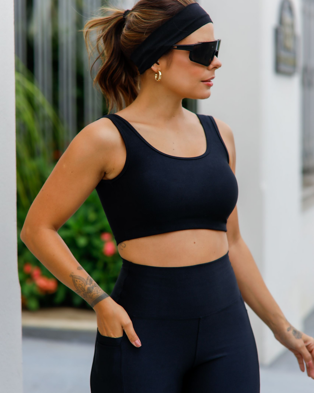 Luxxe Glow Ribbed Soft Women's Fitness Set