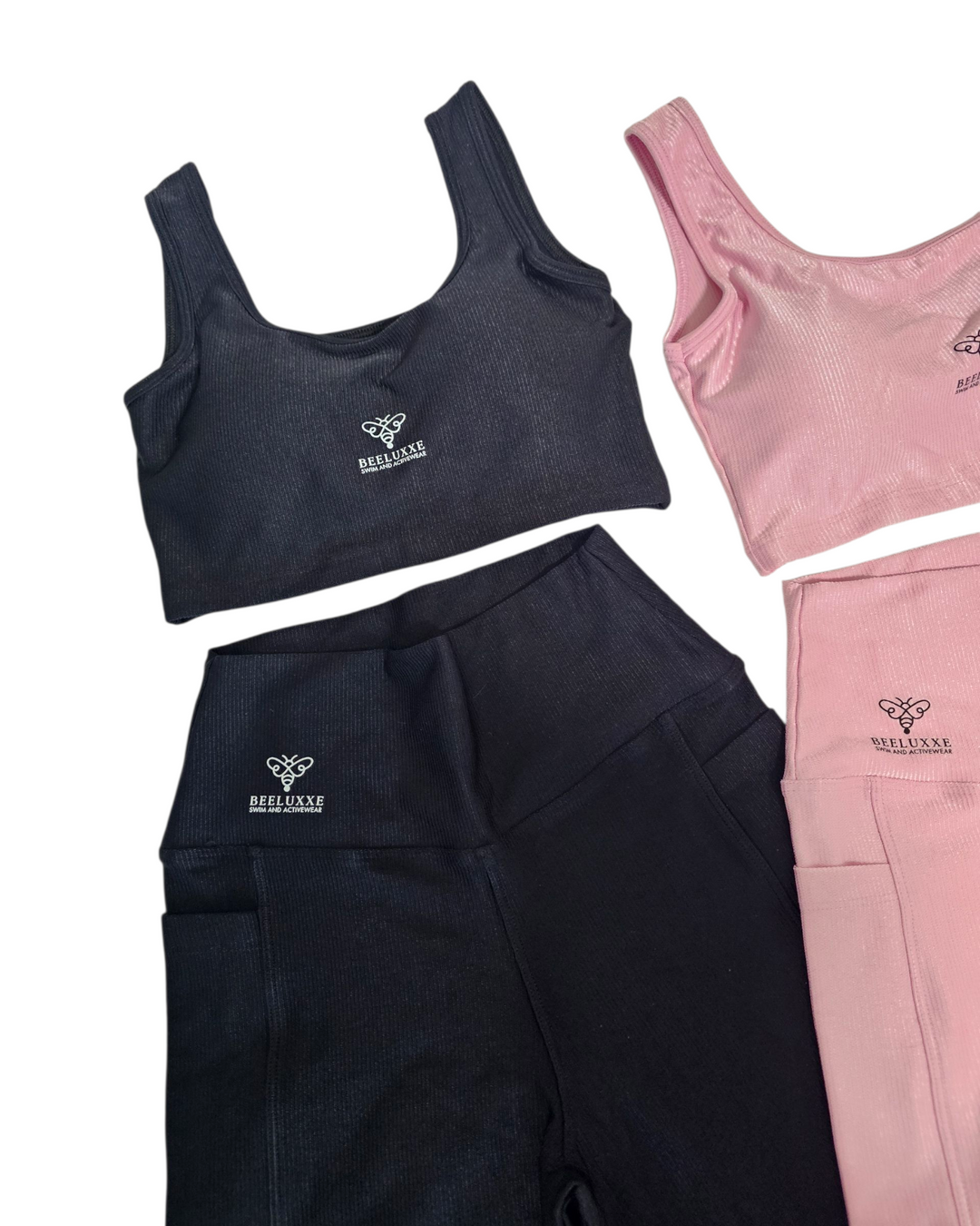 Luxxe Glow Ribbed Soft Women's Fitness Set