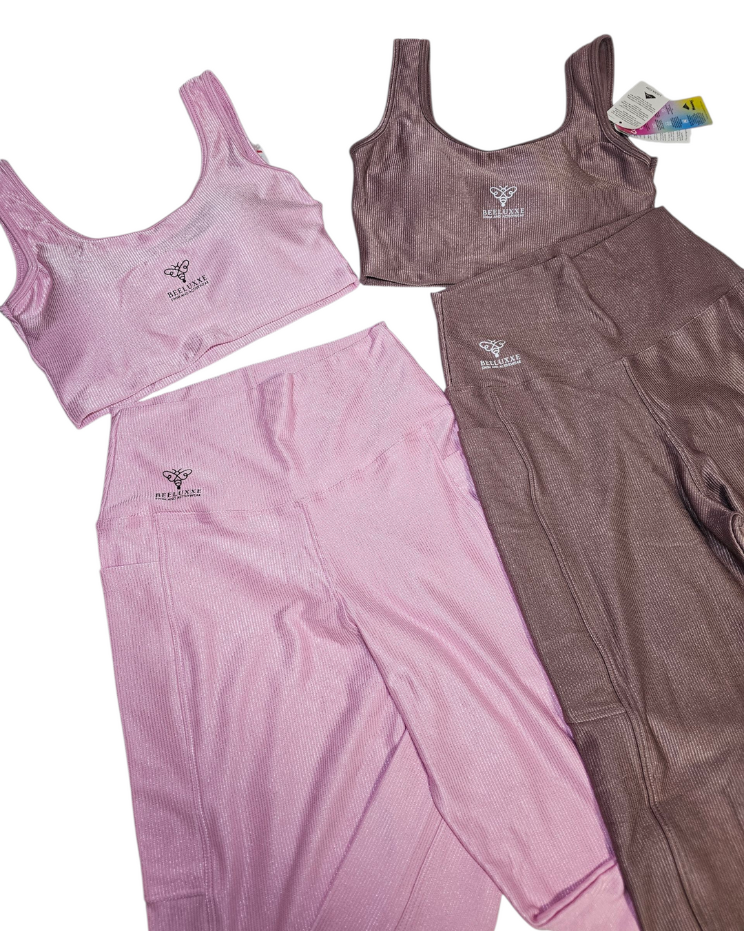 Luxxe Glow Ribbed Soft Women's Fitness Set