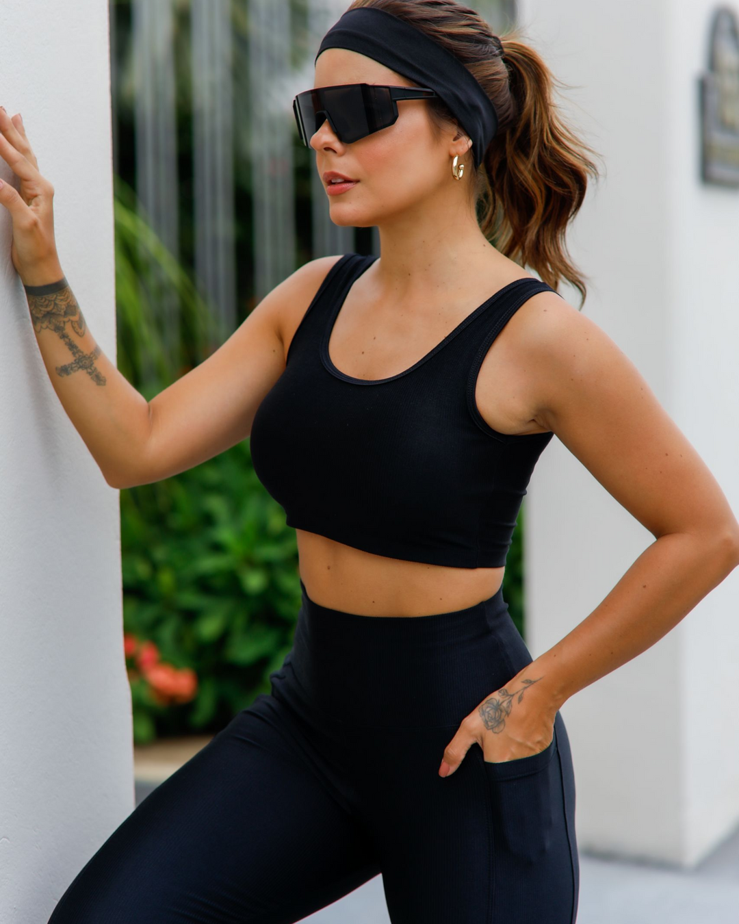 Luxxe Glow Ribbed Soft Women's Fitness Set