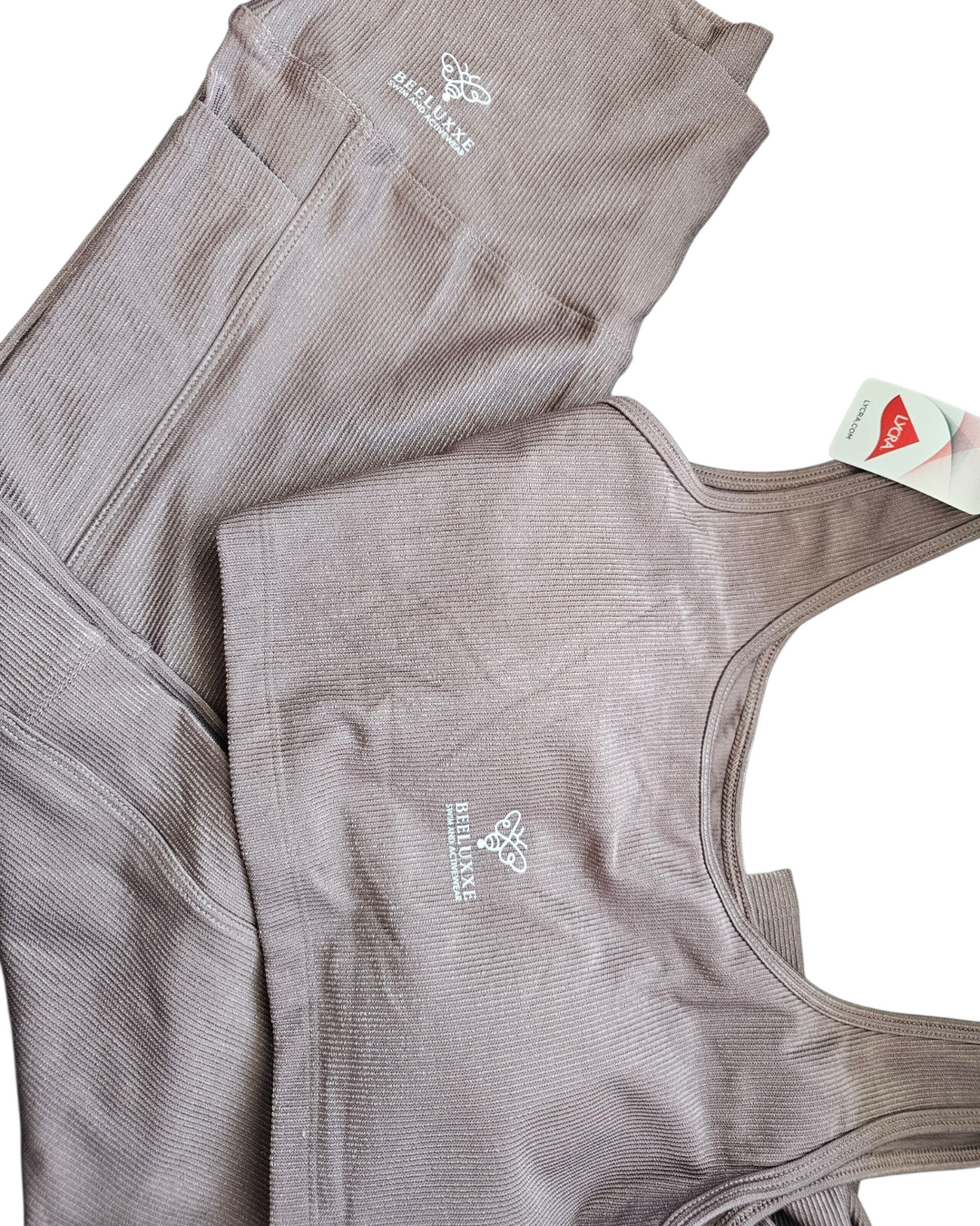 Luxxe Glow Ribbed Soft Women's Fitness Set