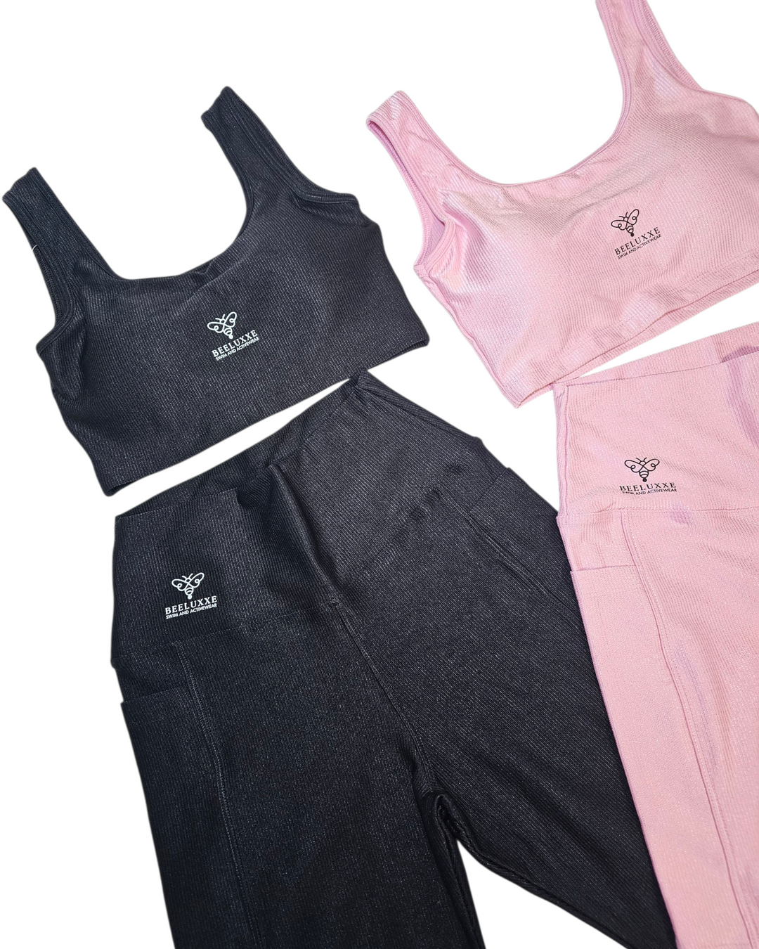 Luxxe Glow Ribbed Soft Women's Fitness Set
