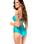 Textured Strap-On Hot Pants with Buckle – SPF50 + Protection